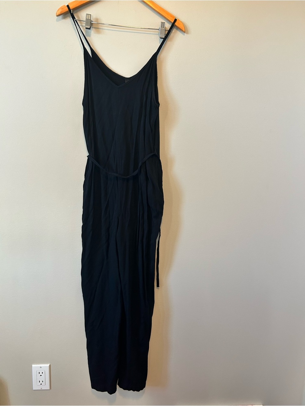 Black Wide Leg Crop Jumpsuit